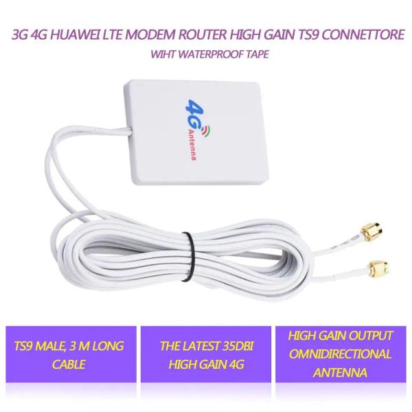 Router LTE SMA TS9 CRC9 Amplificatore Antenna Booster 28DBI per router mobile WiFi 4G 3G BI577