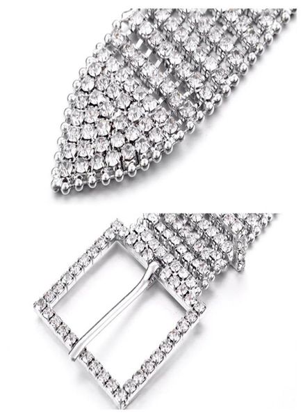 8 linhas Full cubic zirconia wedding cintury cintill sharkling shinestone correia de correia larga cintura cintil cintos femenino Belts Acessórios5421360