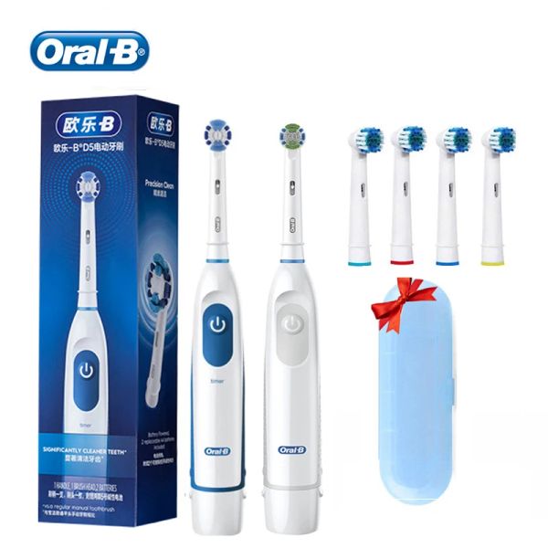 Teste orali B Elettrico Spazzio di spazzolino denti a rotazione spazzola per denti impermeabili con asciugature con teste di spazzole extra con teste di spazzole extra