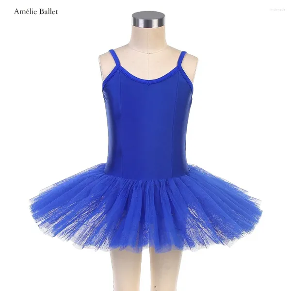 Stage Wear 17050 Blue Spandex Ballet Dance Girls Girls Ballerina Show Costume Kids Performance Abites 5 Color Disponibile