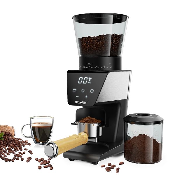 Macinters Macero elettrico Mulino automatico Burr con 30 marce per caffè americano per caffè espresso Versare su una conservazione dei fagioli visivi