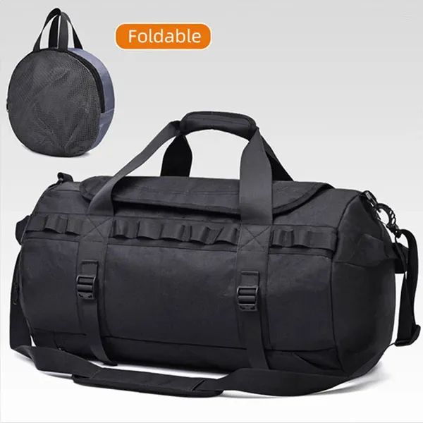 Duffel Bags Backpack de Backpack de Viagem de Viagem Masculina de Grande Capacidade de Nylon Trip Casual Transhing-O-On Crossbody Tote WeekEnder Bolsas dobráveis