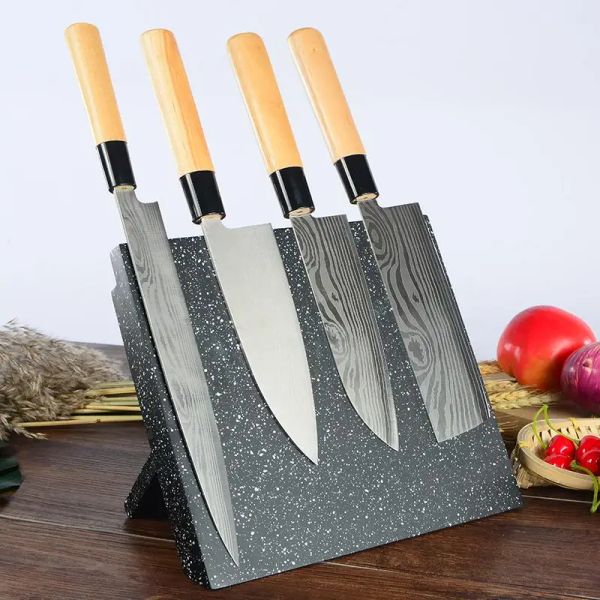 Porta di coltello magnetico pieghevole Pieno di coltello da cucina ABS cucina cucina chef a fette di bistecca di bistecca di stocca