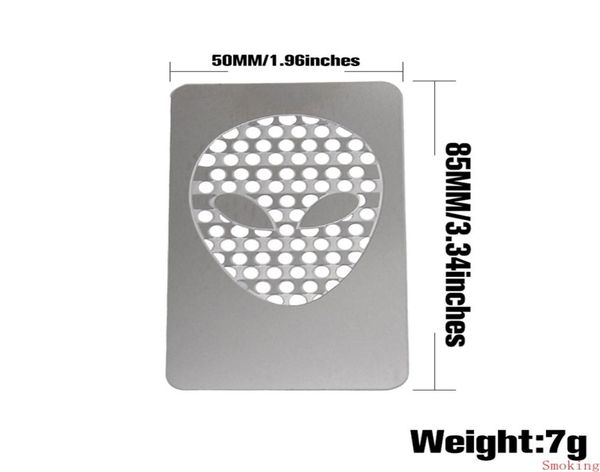 Tabakmühle Metall Metall Kreditkarte Tasche Trockener Edelstahl Brecher Kraut Raucher Kräuter -Zigaretten Handbuch Maschine DHL2477652