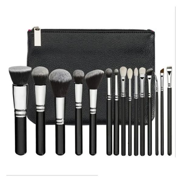 Ben spazzole per il trucco marca Brush di alta qualità 15pcs/set con PU Bag Professional per Fondazione in polvere B ESHESHADOW DROPE DELLA CONSEGNA DI CONTENZIONE SALUTE OTV6F