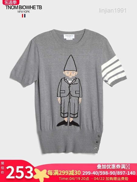 Tnom biohe tb t-shirt a maniche corte per uomo 2024 estate New Babbo Natale Claus fresco a mezza manica casual