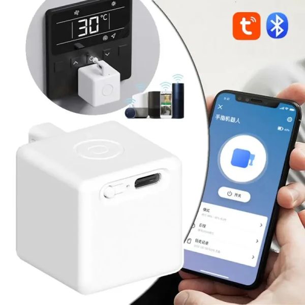 Управление новым Tuya Bluetooth Smart Touch Fingerbot плюс USB -заряд