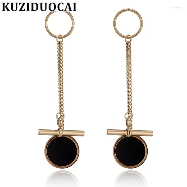 Orecchini per borchie Kuziduocai Fashion Gioielli Fine Gioielli inossidabile Wafer in acciaio inossidabile geometria Talsata per le donne Regalo E-1221