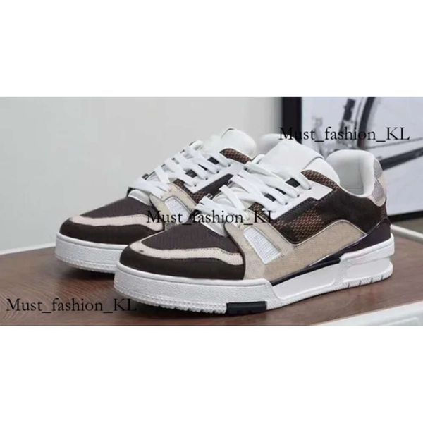 Nuovo Designer Scarpe Sneaker Allenatore Louiseviutionbag Casual Shoes Chaved Chandel Leather Louies Vuttion Fashion Platform Fashion Platform Mens Womens Basso Allenatori Basso Taglie 36-45 266