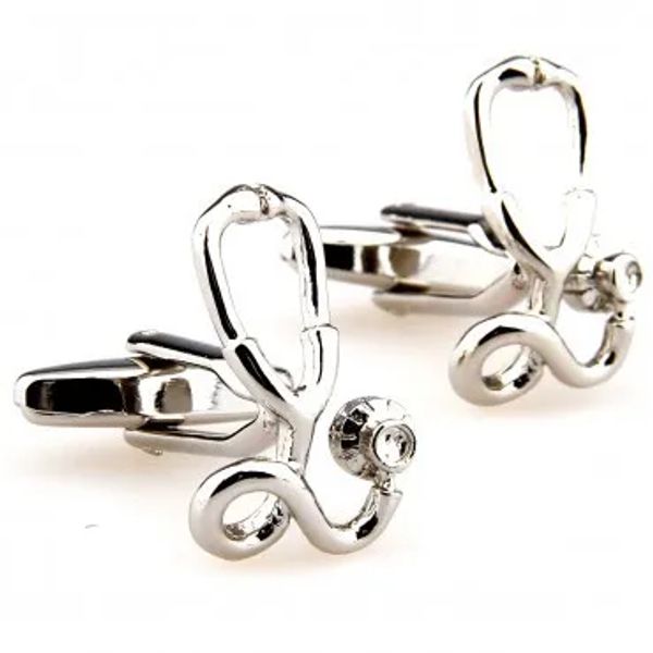 Link STETHOSCOPE Career Cufflink Cuff Link 4 coppie Spedizione gratuita all'ingrosso