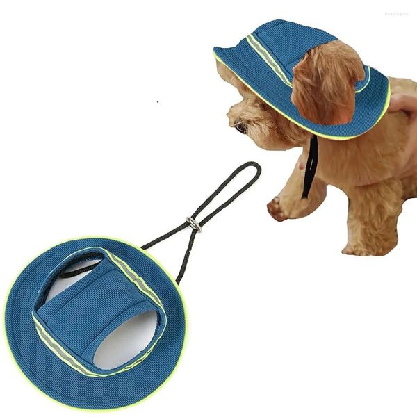 Cappello da compagnia riflettente per la sicurezza per cani con buchi per la protezione solare berretto da baseball per cuccioli di grandi dimensioni di cappelli da arrampicata all'aperto Prodotti estivi