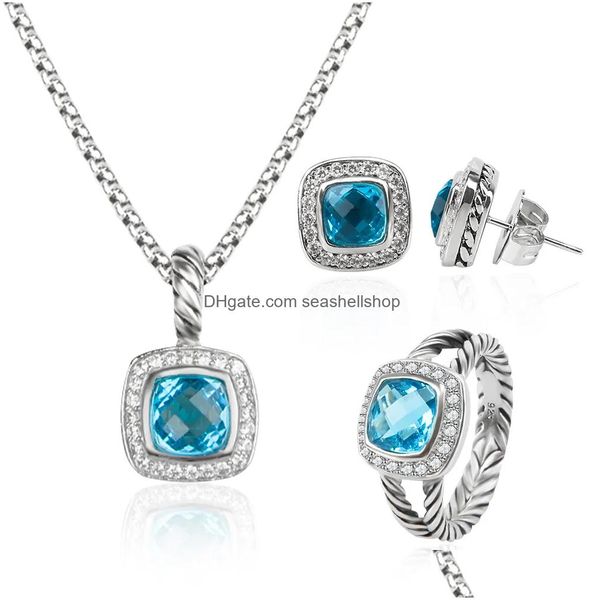 Orecchini in bracciale Necklace Aning Jewelry Set Diamonds Ciondo