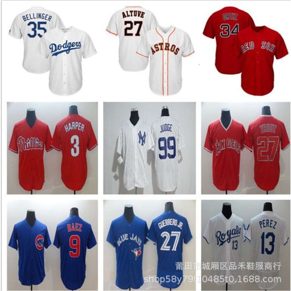 Maglie da calcio Jersey Yankees Red Sox Astronauta Bear Angel Bluebird Dodger Uniform