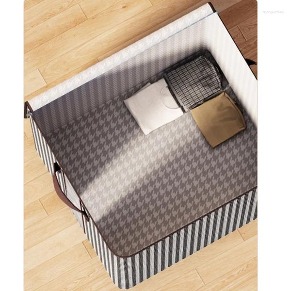Lagerbeutel Staubdichtes Bettdecker Kissen-Kissen-Decke Box mit hoher Kapazität Multifunktionaler Kleidung Quilt Garderobe Organizer