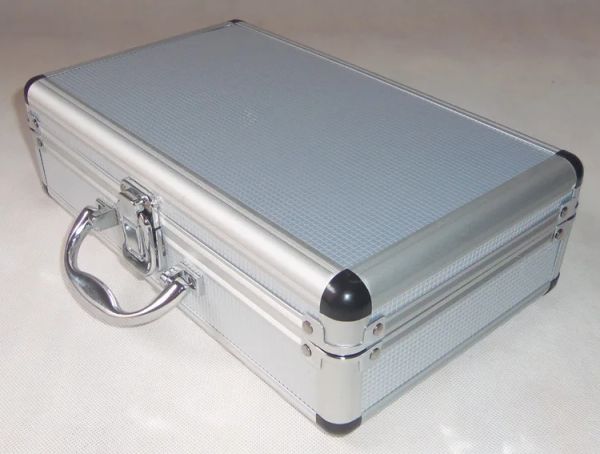 Carry-Ons Multifunktions-Aluminium-Legierungs-Werkzeugbox Hardware Toolbox Hochwertige Wirkung resistente Sicherheitsfall mit Schaumstoffauskleidung 29*16*8,5 cm