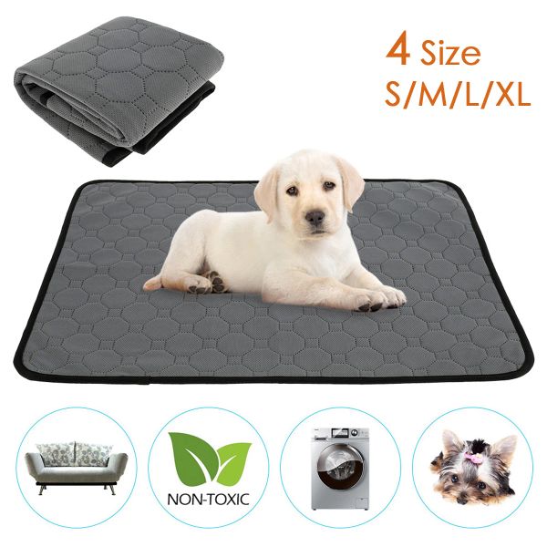 Möbelhund Pee Pad Kühldecke wiederverwendbare absorbierende Tineer Windel Waschable Welpe Training Pad Haustierbett Urinmatte für Hund/Katze/Kaninchen