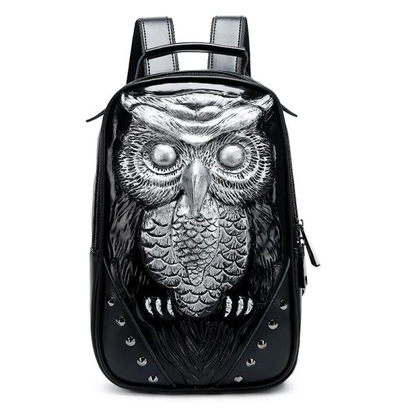 Zaini animali da animale fresco donna 3d gudo piccole zaino di alta qualità da donna di alta qualità borsetta simpatica daypack nero per ragazze