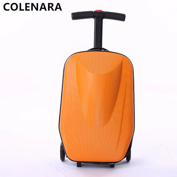 Gepäck Colenara 20 Zoll neues Gepäck Herren -Roller Trolley Fall Frauen Antidrop Boarding Code Box mit Rädern Rolling Koffer