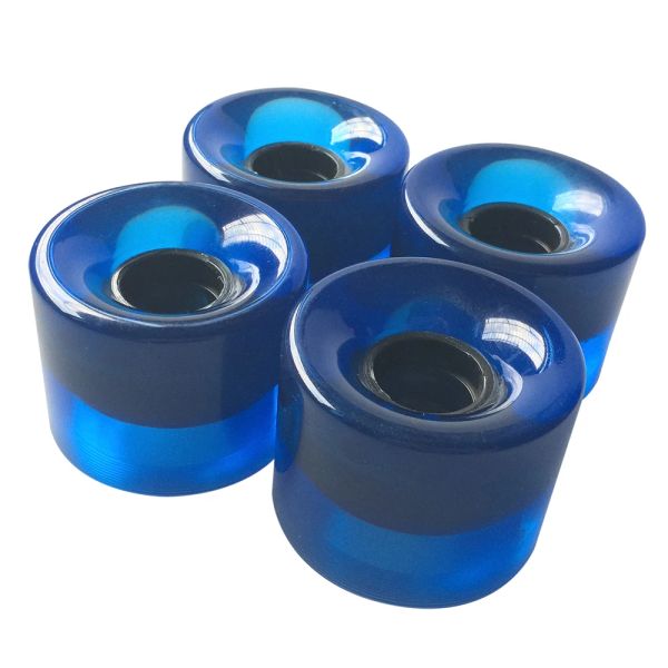 Çantalar 4pcs/set kruvazör kaykay tekerlekleri boş 60x45 mm uzun tahta tekerlek fit 22 inç plastik sırt çantası paten tahtası