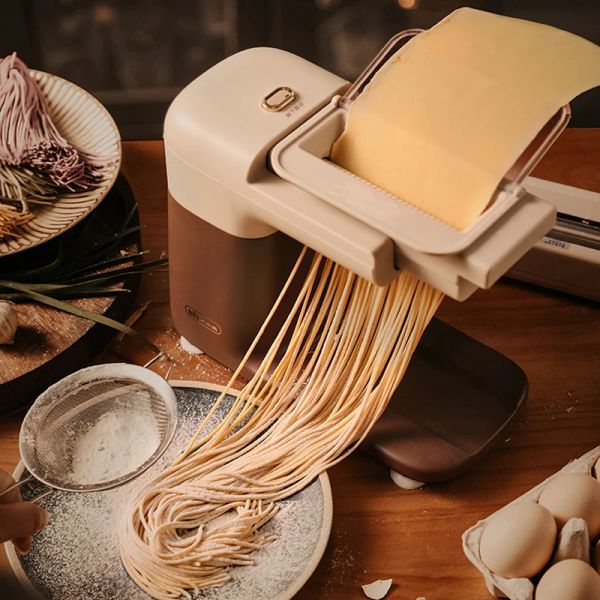 I produttori di spaghetti elettrici producono produttori di pasta vegetale automatica 2 dimensioni di pasta per pressa da pressa cucina gnocchi di gnocchi trasformatori alimentari 220v