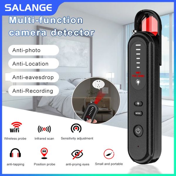 Detektor Salange Hidden Camera Detektoren Mini Antispy -Kamera -Detektor Tracker Smart Home RF Signal Scanner -Gerät für Hotelwohnungen