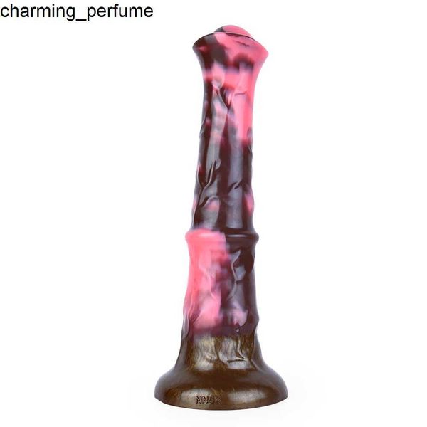 Silicone roccioso in silicone a cavallo nuovo dildo per cavalli con aspirazione femmina femmina di dildo sessuale realistico