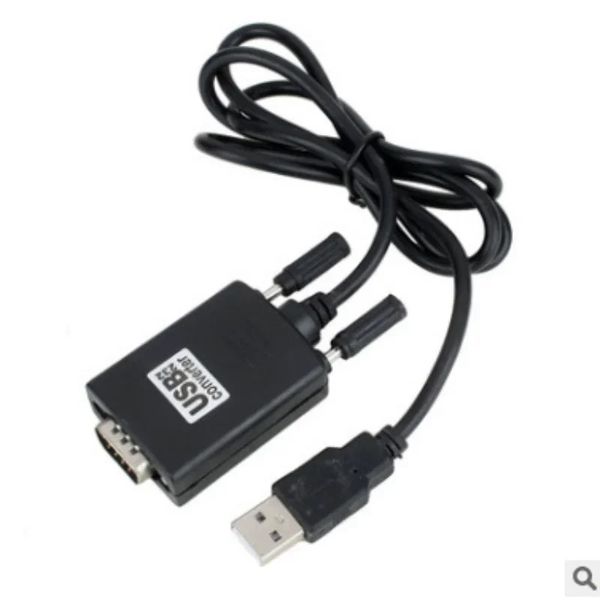 2024 USB 2.0 a RS232 DB9 serial 9 pinos Cabo de conversor macho preto 0,8m 1 Adaptador de porta para roteadores Cisco Telescópio para adaptador serial RS232