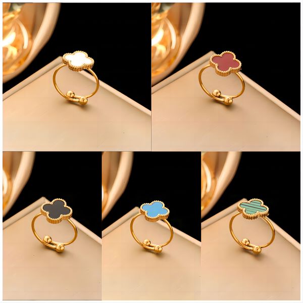 Designer Ring Fashion Gioielli di lusso per donne in acciaio in acciaio in acciaio in acciaio oro placcato mai sbiadire braccialetti oro non allergici Bracciale d'oro Designer Regali madre