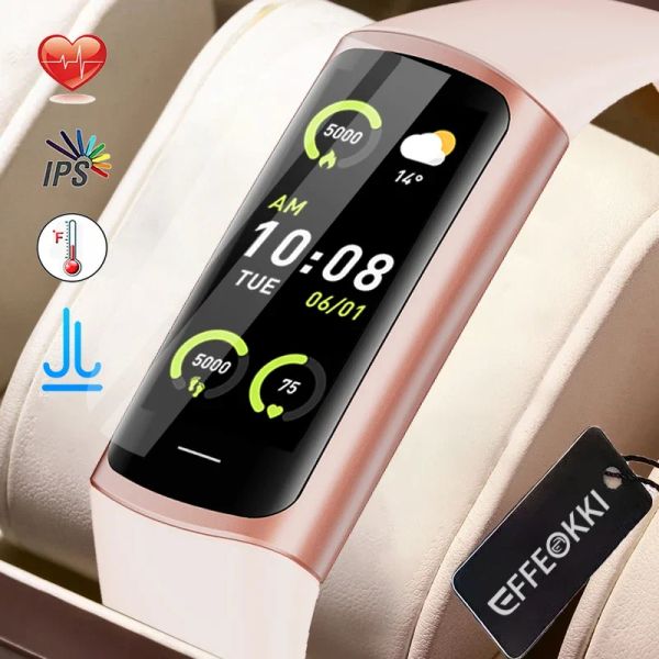 Braccialetti EFFEOKKI 2023 Health Smart Band Pro 6 Health Monitor per donne Smartwatch bracciale collegato impermeabile