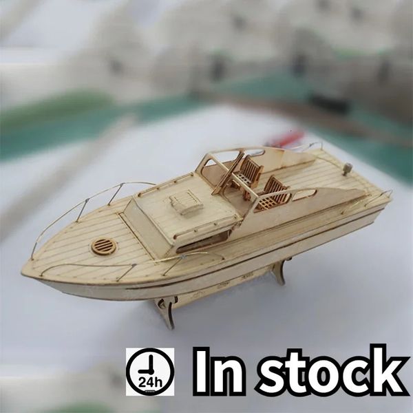 Modell Kit Prinzessin Anne Yacht Electric RC Boat Holzbaugruppe Laser Cut 240408