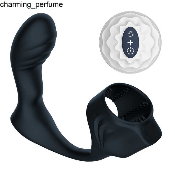 Männliche Prostata-Massagebaste Silikon Dildo Vibrator C Typ Analperlen Stecker G-Punkt-Masturbatoren Sexspielzeug für Männer Frauen Vibration Shop