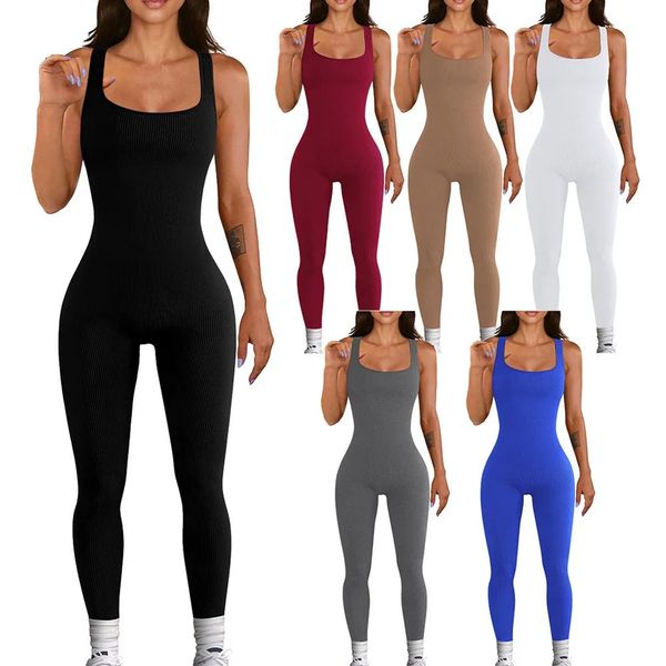 Kadın yoga eşofman tulumu kesintisiz spor giyim takım elbise spor salonu pushs fitness egzersiz bodysuit büyük boyut 3xl 240415