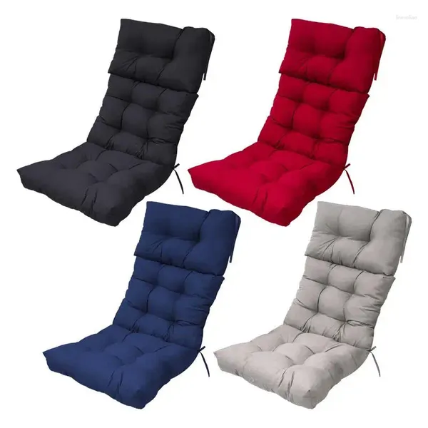Kissen Adirondack -Stuhl falten dicke feste Lounge -Sitzplatten wasserfeste hohe Rückenpolster Rückenlehne Liege