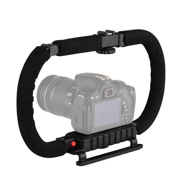 Brackets Grab Handheld Stabilisator Kamera Kaninchenkäfigkäfig -Antishake -Klammer für Canon Nikon Sony usw. Alle DSLR -Kamera Actionkamera