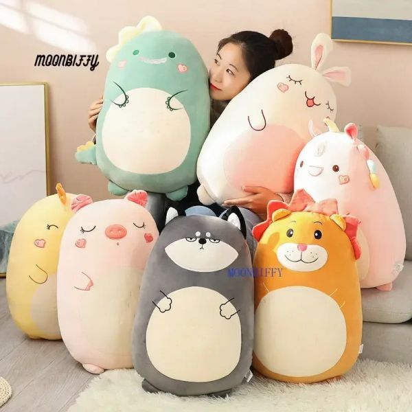 Bambole squish cuscino peluche giocattolo animale kawaii soft big cuscino amico cuscino imbottito regalo di San Valentino per bambini ragazza squishy coccolone giocattolo