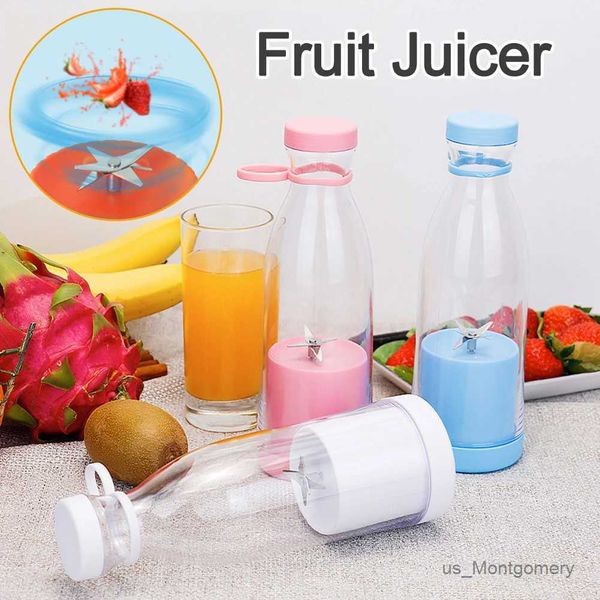 Juicers USB Elektrik Juicer Obstmischer Leckfruchtfrucht Smoothie Mixer Zitronenorange Squeezer tragbare Saftflasche Fruchtsaftfleisch