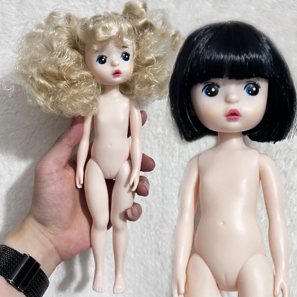 Puppen neue 22 cm Puppe süßes Gesicht schönes Mädchen nackte Puppen Mädchen Spielzeug Spielzeug