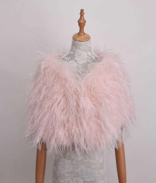Настоящие страусиные меховые платки Элегантные белые страуси -паеки Свадебные меховые шлерос