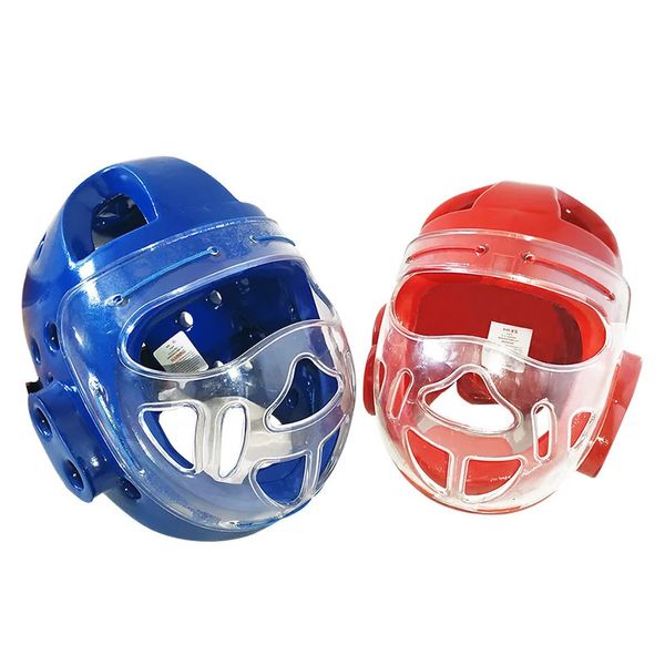 Kids Sports Head Guard Erwachsener Karate Taekwondo Wettbewerb Boxhelm Kampfkunst Atmungsfreier Beschützer Karate Face Head Guard 240416