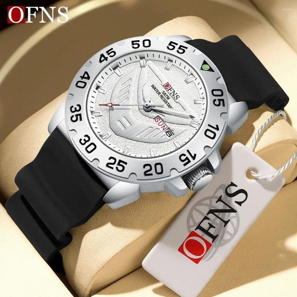 Relógios de pulso Sanda 1308 Quartz Watch for Male Junior High School Students Classic Dual Calendar e à prova d'água simplificada