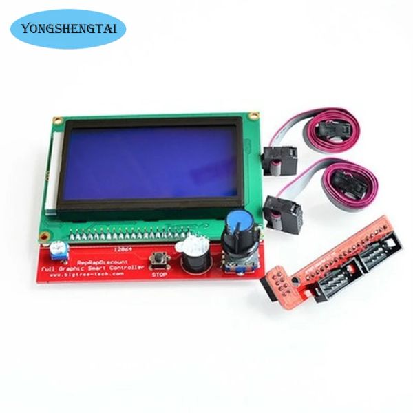 Control 1PCS 2004 LCD 12864 Painel de controle Smart Controller Tela da tela 3D Reprapp Raprap Smart Adapt