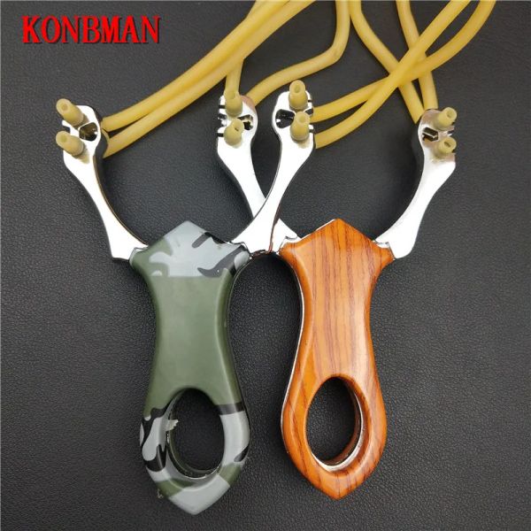 Schuhe beliebte kraftvolle Sling Shot Aluminiumlegierung Slingshot Tarnbogenkatapult Outdoor Hunting Slingsshot Hunt Tool Accessoires