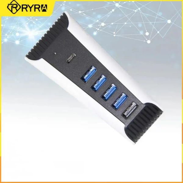 Hubs Ryra Multi Ports USB Hub suporta vários dispositivos para PS5 1 a 5 USB3.0 Console Importar Splitter Expander Adapter Edition Digital Edition