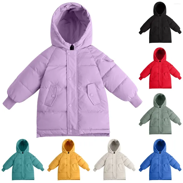 Set di abbigliamento per ragazzi inverno addensato cappotto staccabile giù medio e grande giacca per bambini per bambini stoffa da ragazza