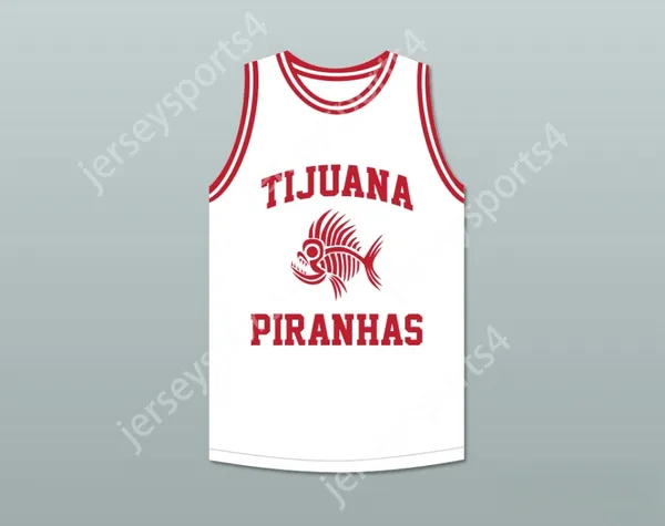 Custom Qualquer nome Número masculino Juventude/crianças Kyle Lowry 7 Tijuana Piranhas Jersey de basquete branca Jersey Mexican Expansion Team Top Stitched S-6xl