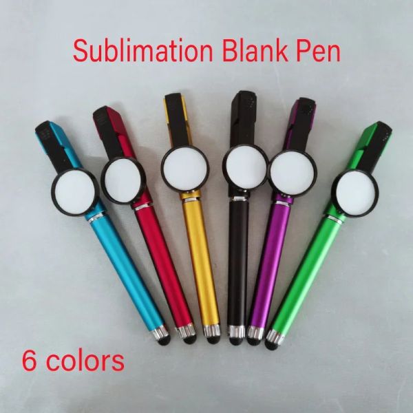 Ручки 50/100 PCS Sublimation Print Blank BallPoint Pens Custom Logo Image Printed Sublimation Pen