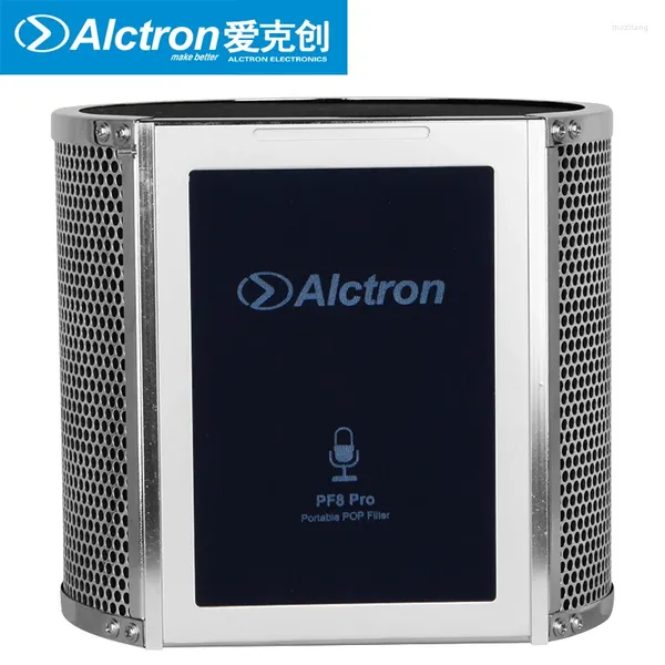 Mikrofone Alctron PF8 Pro Studio -Mikrofon Tragbarer Akustik -Mikroben -Screenschaumreflexionsfilter mit integrierter Prämie