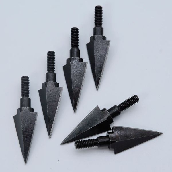 Acessórios 100 grãos de seta de aço carbono de alto carbono Broadheads para arco e flecha composto de pesca arco de arco de arco de recuo pontas de seta