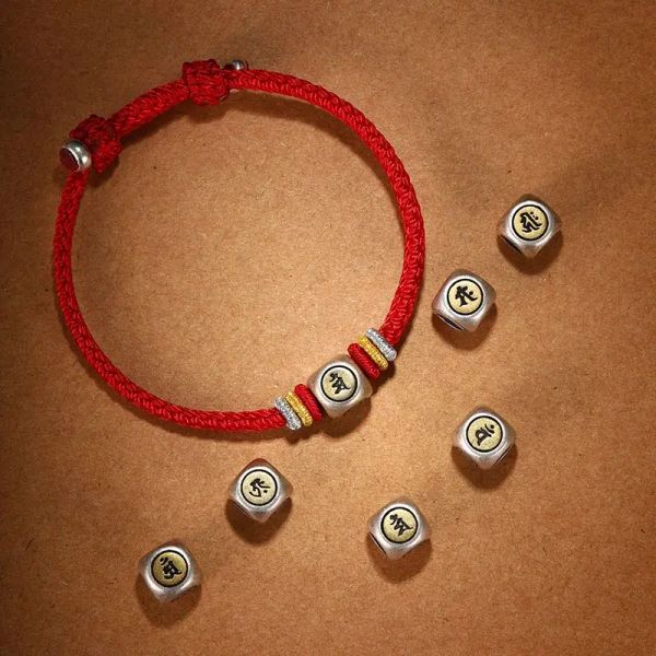 Strands Lucky Red Bracelet Благословение ручной работы