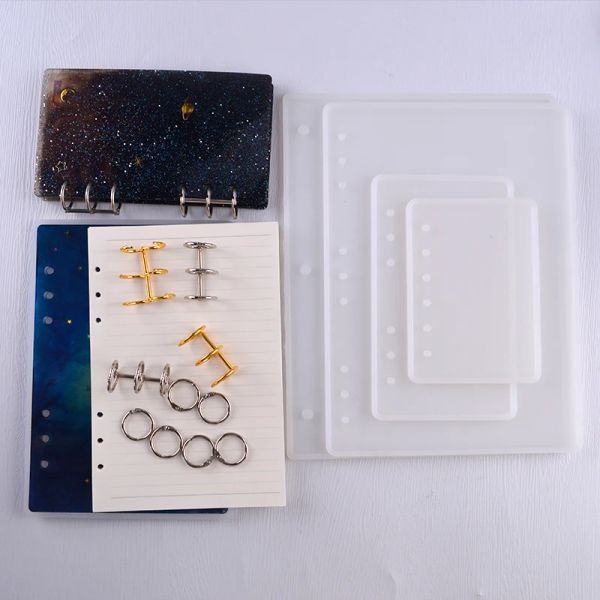 Clips A6 A7 A5 B5 Crystal Glue Notebook Set Book Notebook Notebook Silicone Stampo Strumento di kit stampo di resina silicone fai -da -te